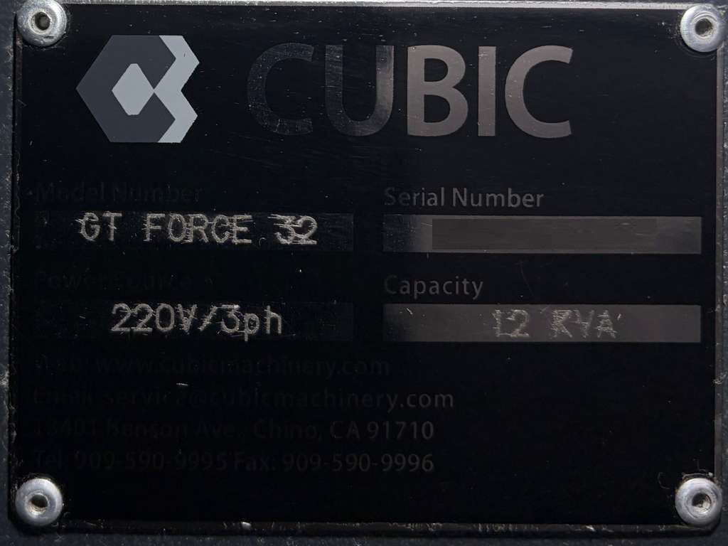 Cubic GT Force-32 Gang Tool CNC Lathe - 2019 Integrated Gantry Auto Loader 17