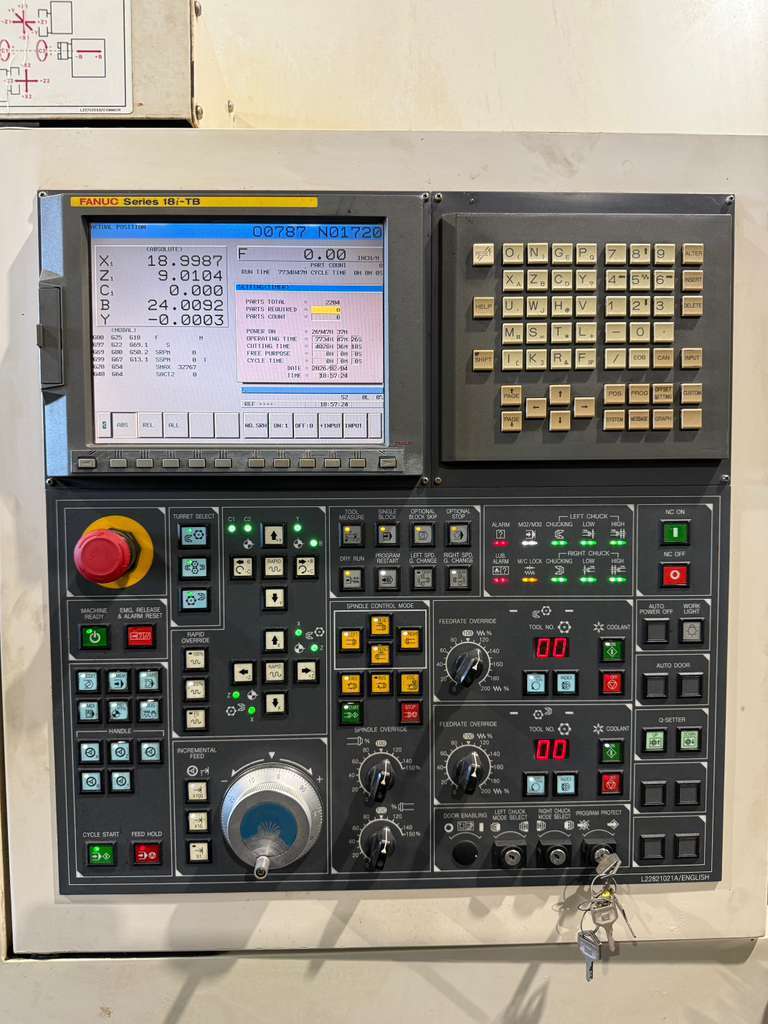 Used Daewoo Puma TT2500SY Multi Axis CNC Lathe