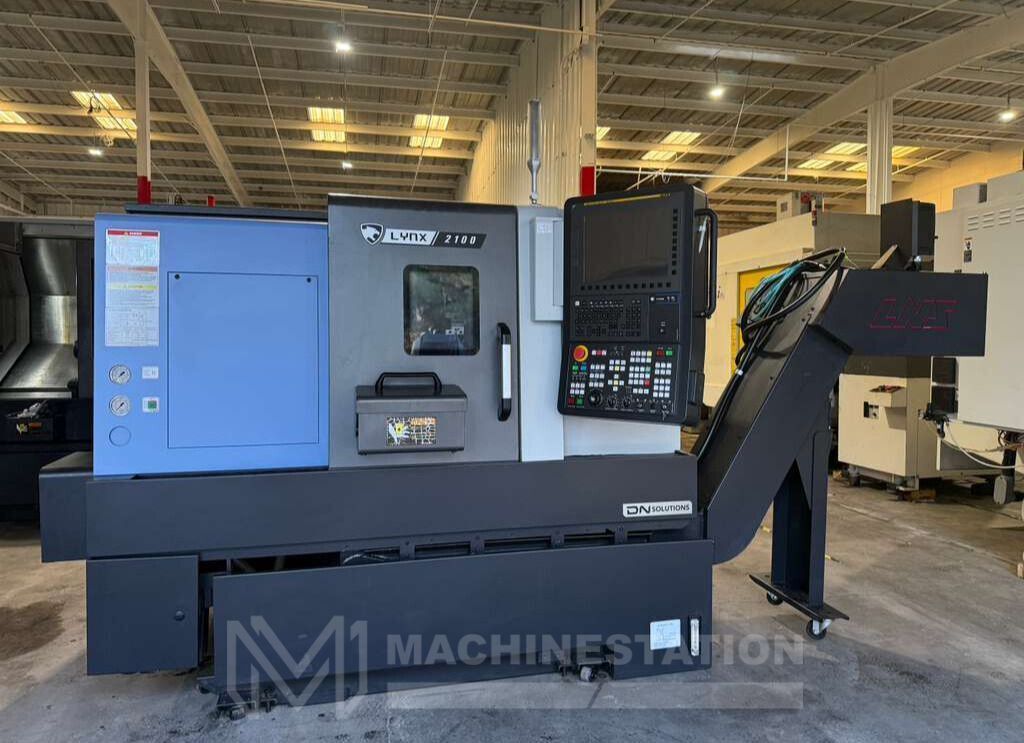 Doosan DN Solutions Lynx 2100A CNC Turning Center - 2022 Bar Feeder Lathe 0