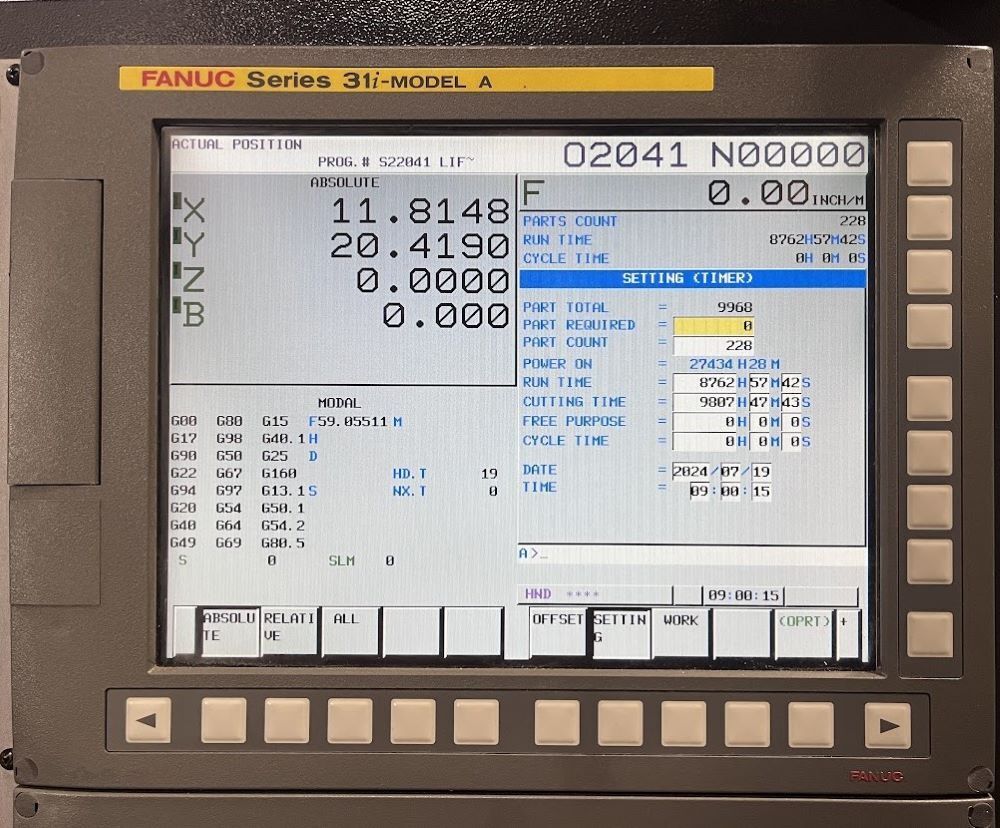 Doosan HP-4000 CNC Horizontal Machining Center 8