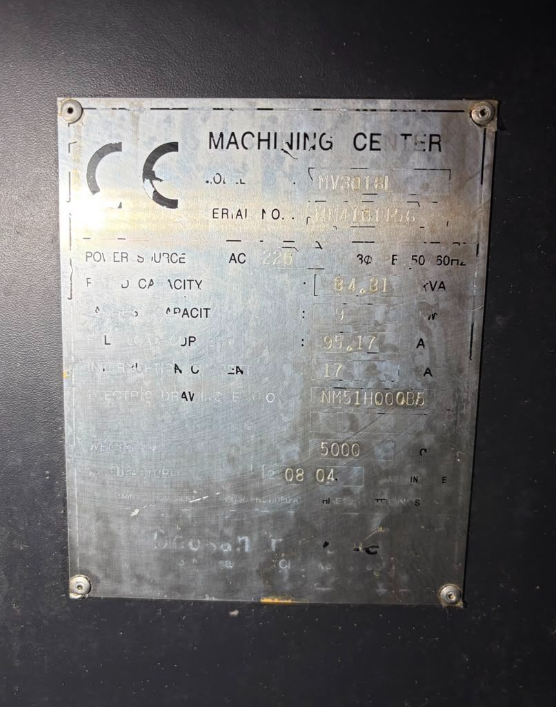 Doosan MV-3016L CNC Vertical Machining Center - Mill 14