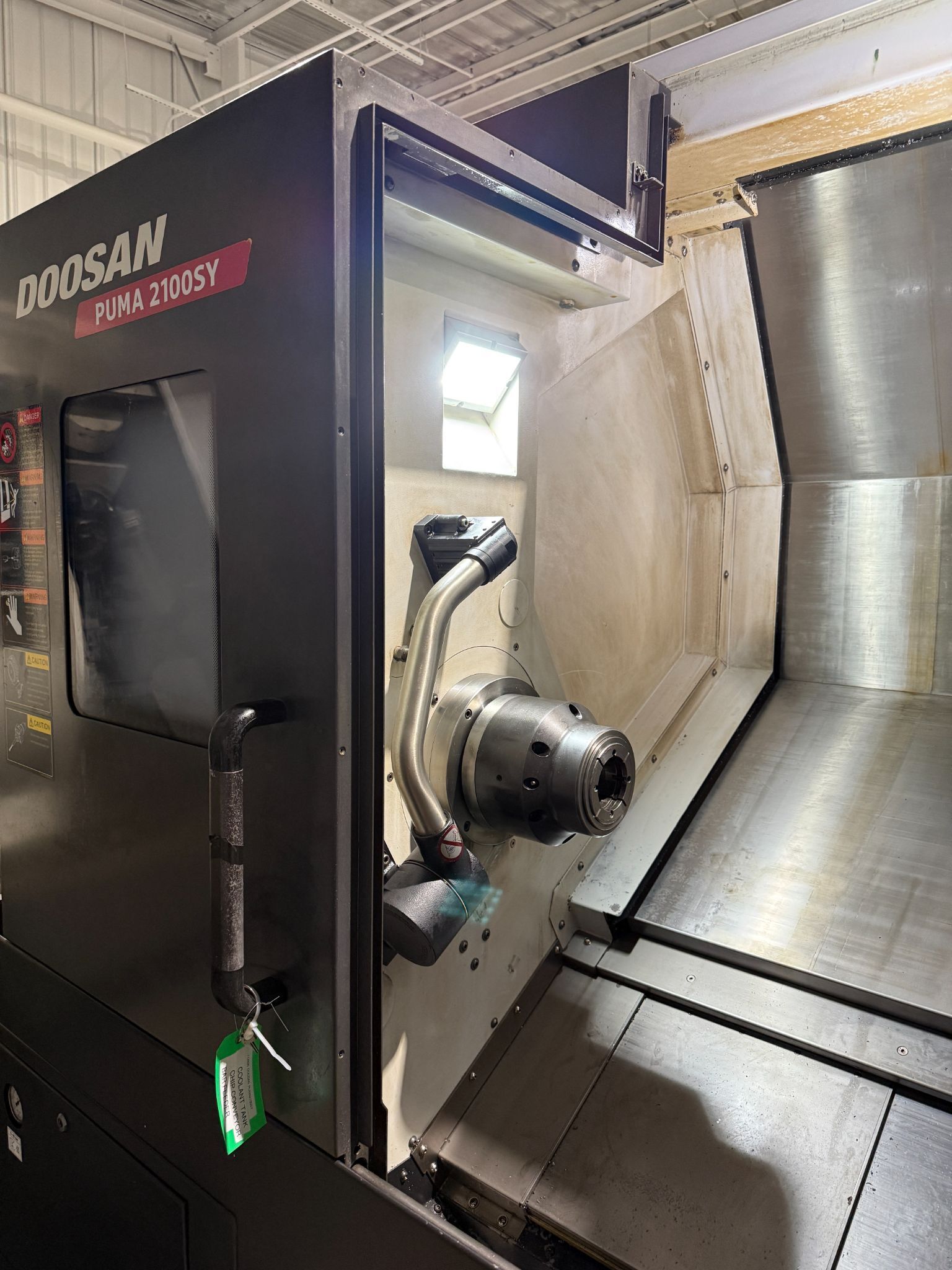 Doosan Puma 2100SY CNC Turning Center - Sub Spindle Y Axis Bar Feeder Lathe 3