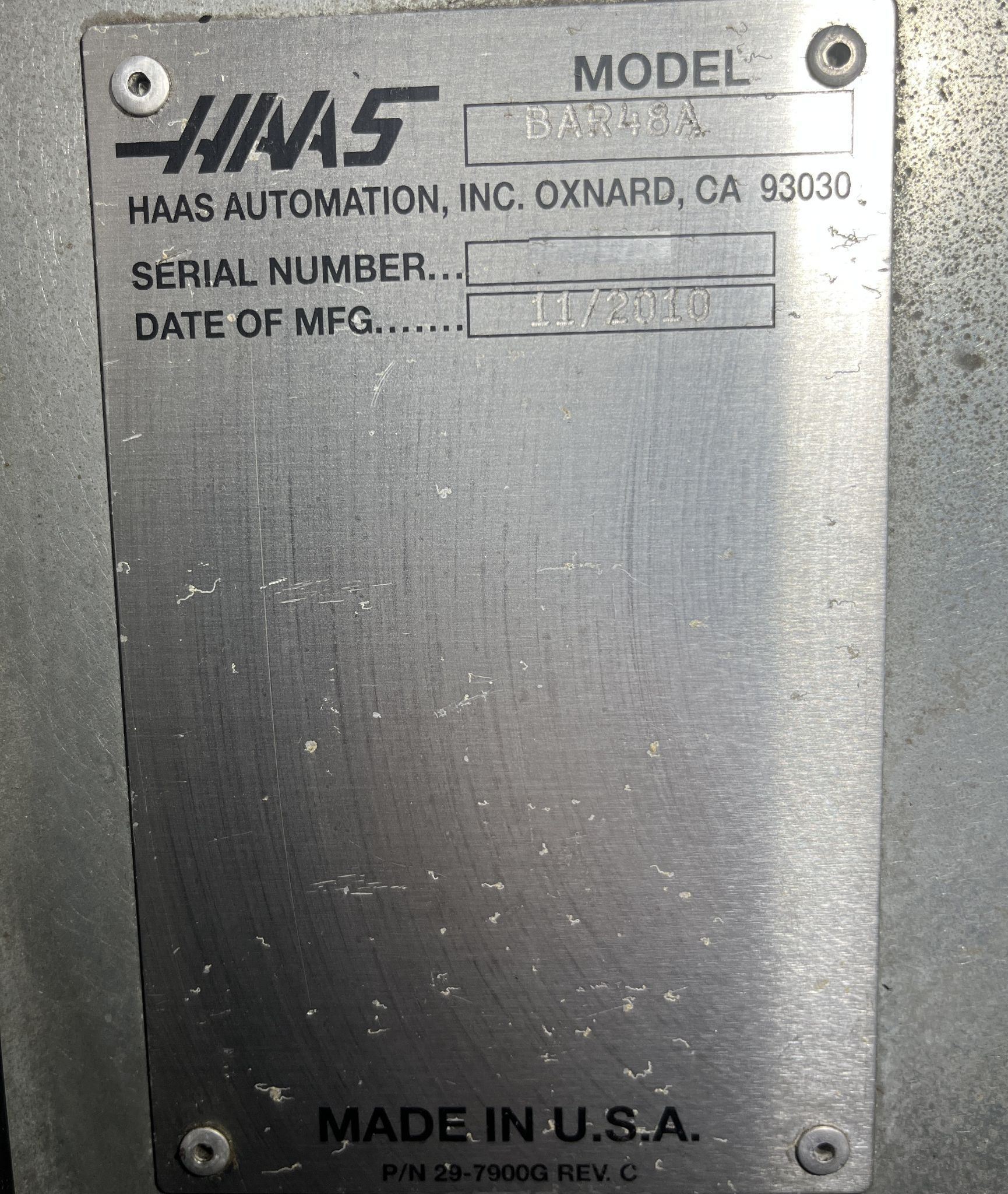 Haas BAR48A Automatic Bar Feeder 6