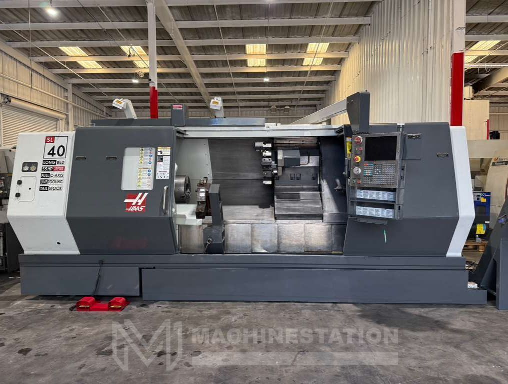 Haas SL-40L CNC Turning Center - C Axis Live Tooling, Steady Rest, Long Bed Lathe 0