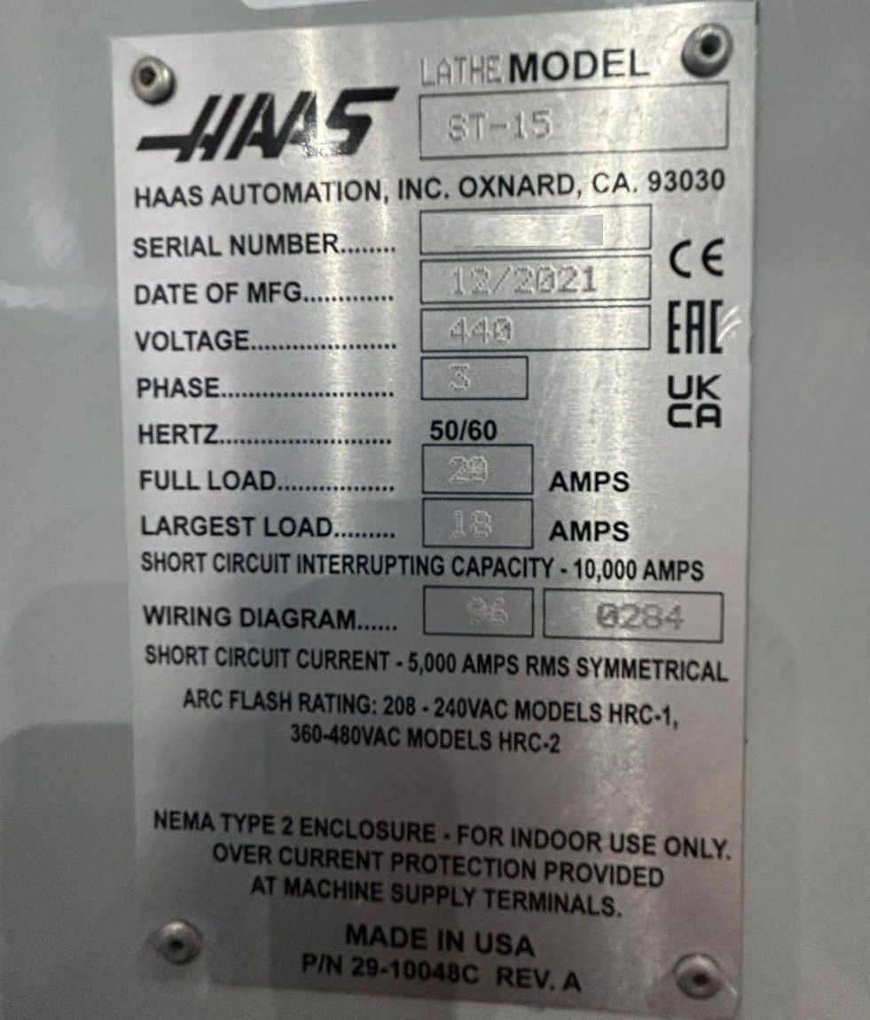 Haas ST-15 CNC Turning Center - 2021 Lathe 8