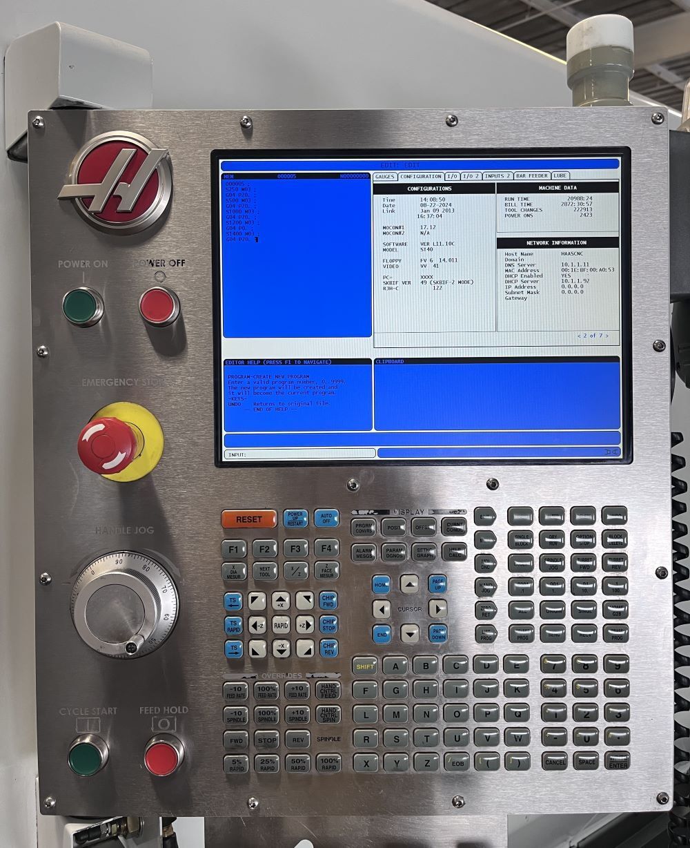 Haas ST-40 CNC Turning Center - Big Bore Lathe 6