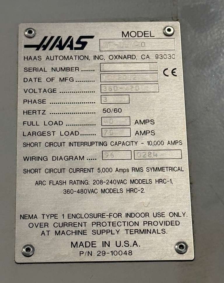 Haas VF-11/40 CNC Vertical Machining Center - 10,000 RPM, WIPS, TSC, HSM Mill 19