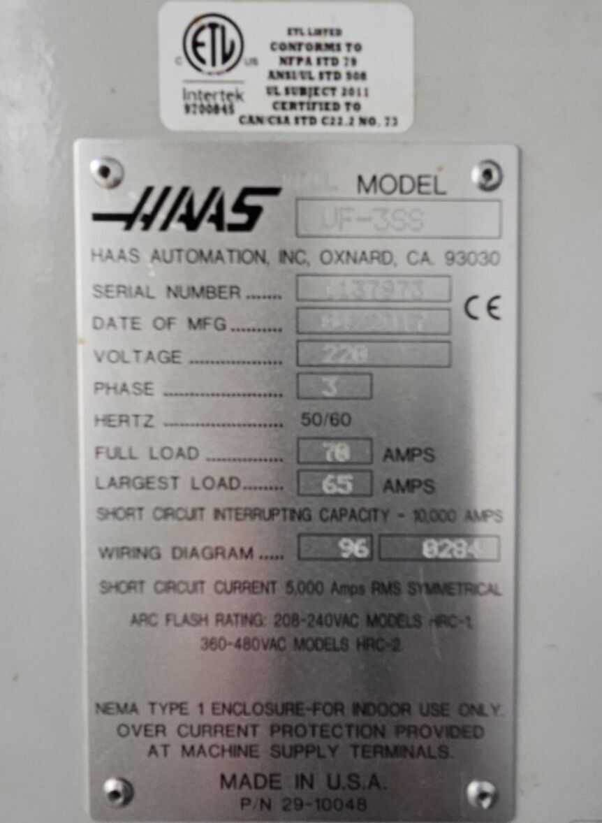 Haas VF-3SS CNC Vertical Machining Center - 2017 4th & 5th Axis Ready Mill 14