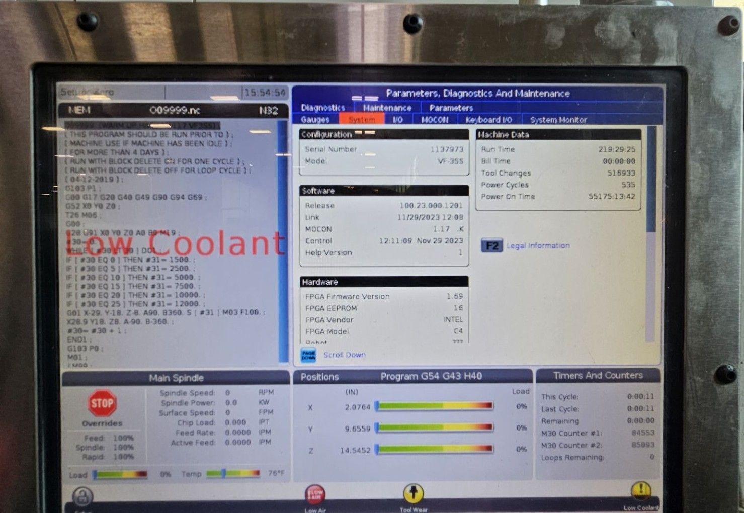 Haas VF-3SS CNC Vertical Machining Center - 2017 4th & 5th Axis Ready Mill 6