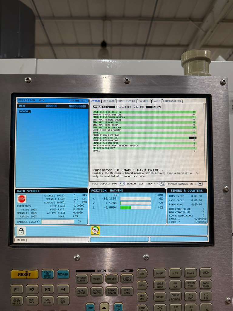 Haas VF-6/50 CNC Vertical Machining Center - 4th Axis Ready 50 Taper Mill 9