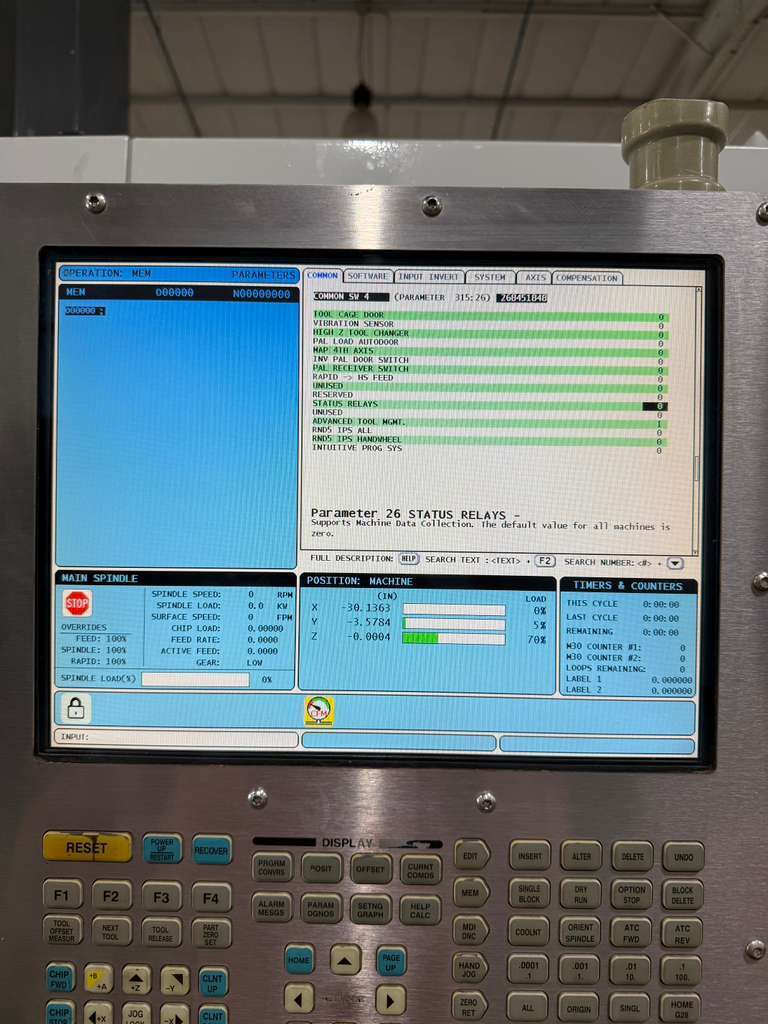 Haas VF-6/50 CNC Vertical Machining Center - 4th Axis Ready 50 Taper Mill 10