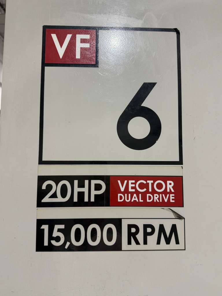 Haas VF-6D/40 CNC Vertical Machining Center - 15,000 RPM, 4th Axis Ready Mill 2