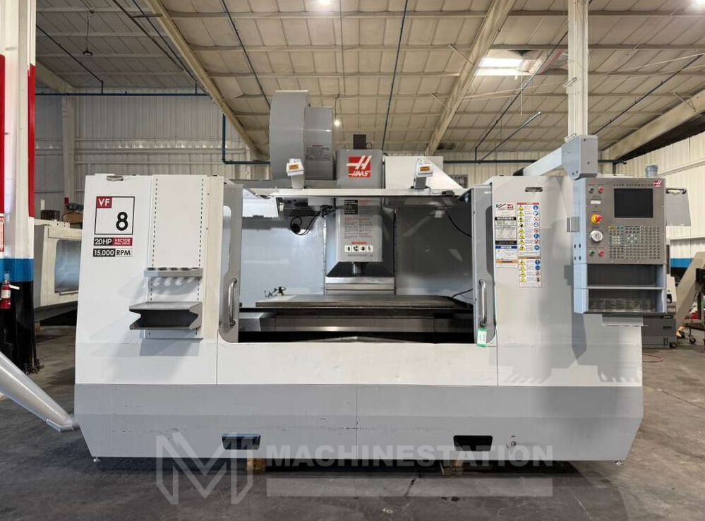 Haas VF-8D/40 CNC Vertical Machining Center -15,000 RPM 4th Axis Ready Mill 0