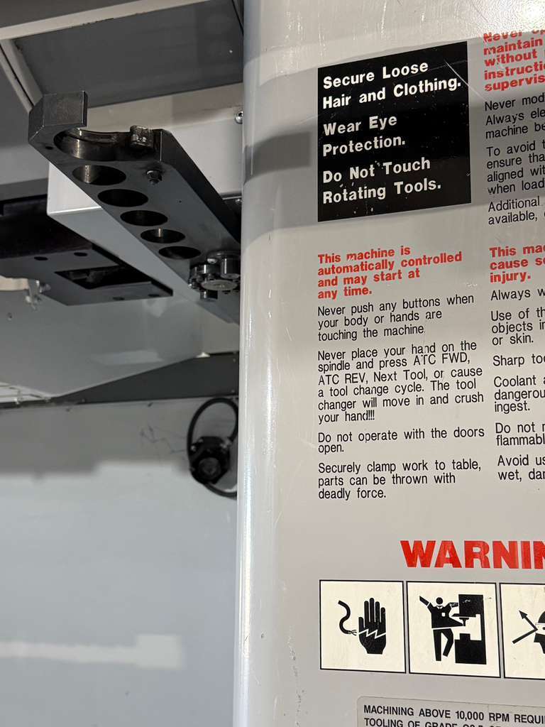 Haas VF-8D/40 CNC Vertical Machining Center -15,000 RPM 4th Axis Ready Mill 10