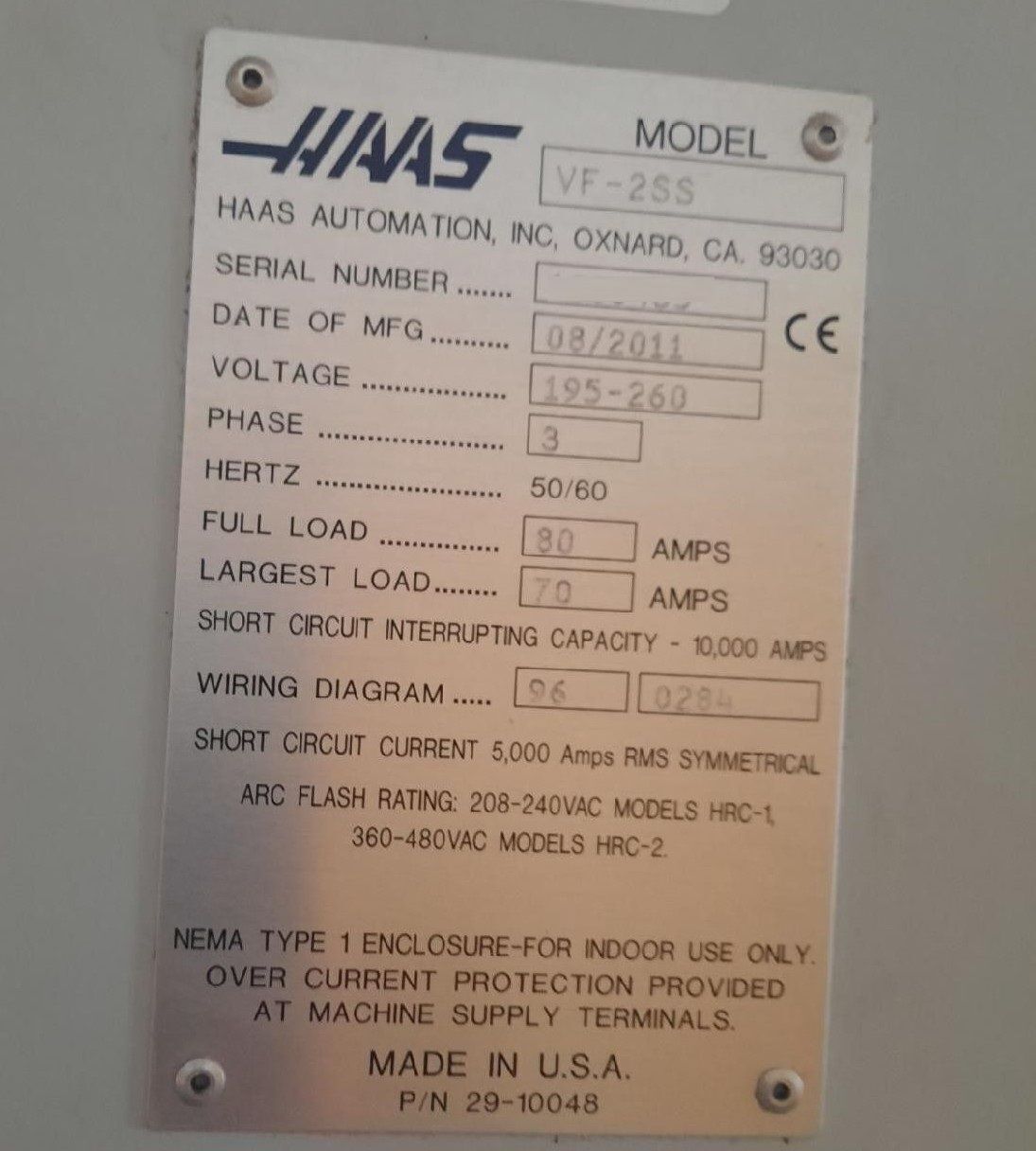 Haas VF-2SS CNC Vertical Machining Center - 4th Axis Ready Mill 20