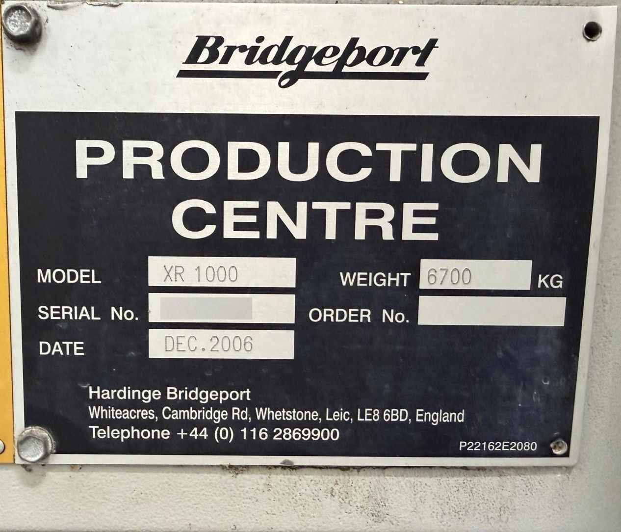 Hardinge Bridgeport XR 1000 CNC Vertical Machining Center - TSC, 12,000 RPM Mill 13