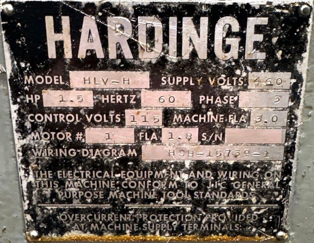 Hardinge HLV-H Super Precision Tool Room Lathe 15