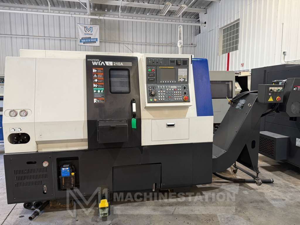 Hyundai WIA L210A CNC Turning Center - Bar Feeder Lathe 0