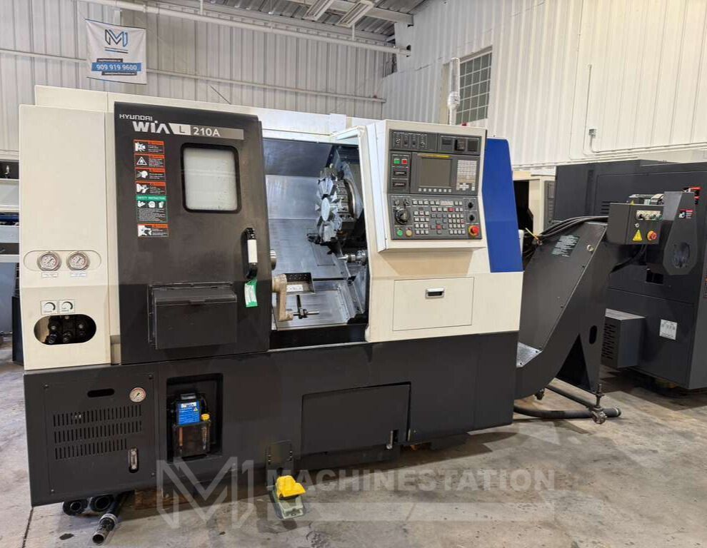 Hyundai WIA L210A CNC Turning Center - Bar Feeder Lathe 2