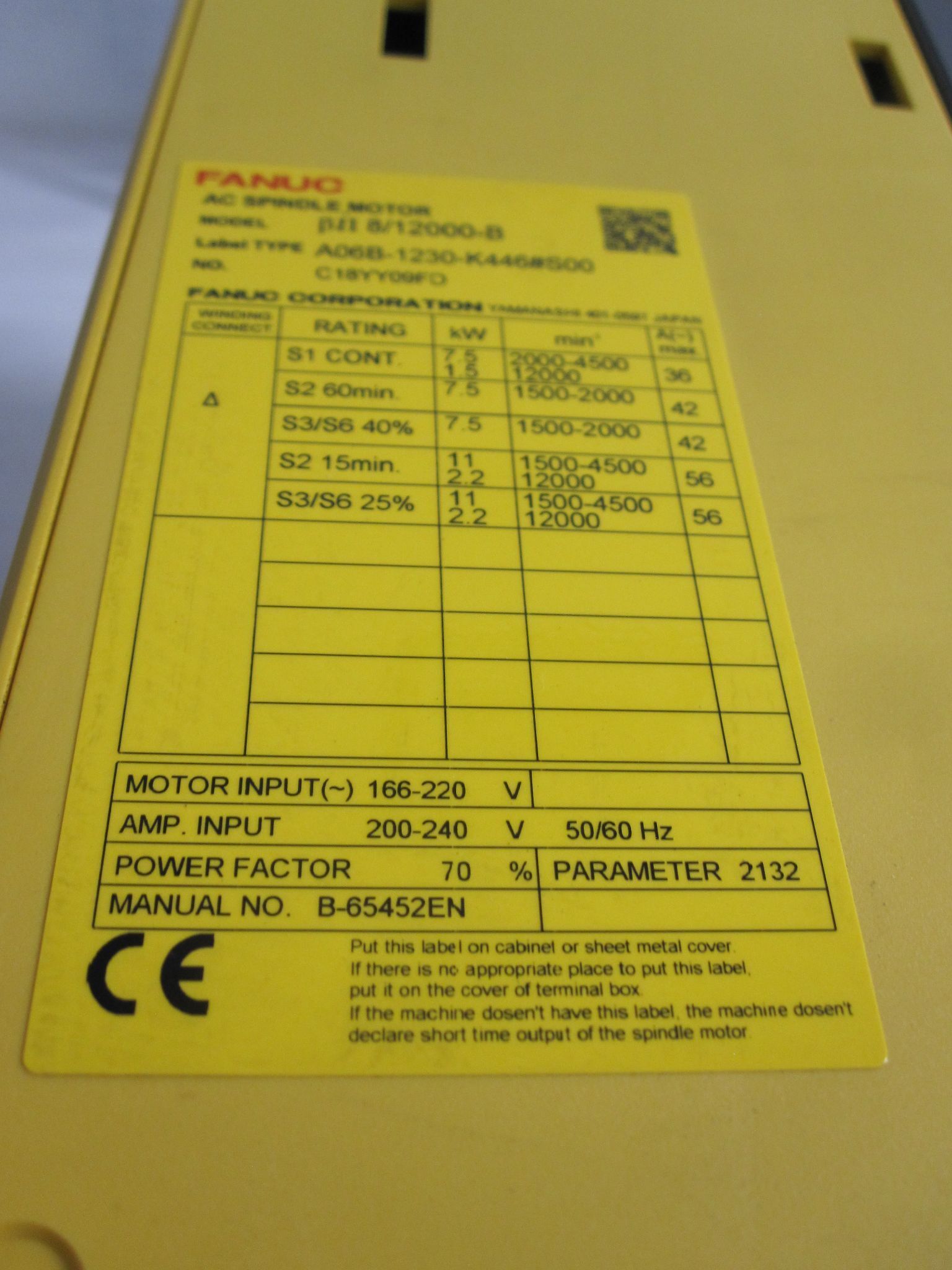 FANUC A06B-6321-H312 5