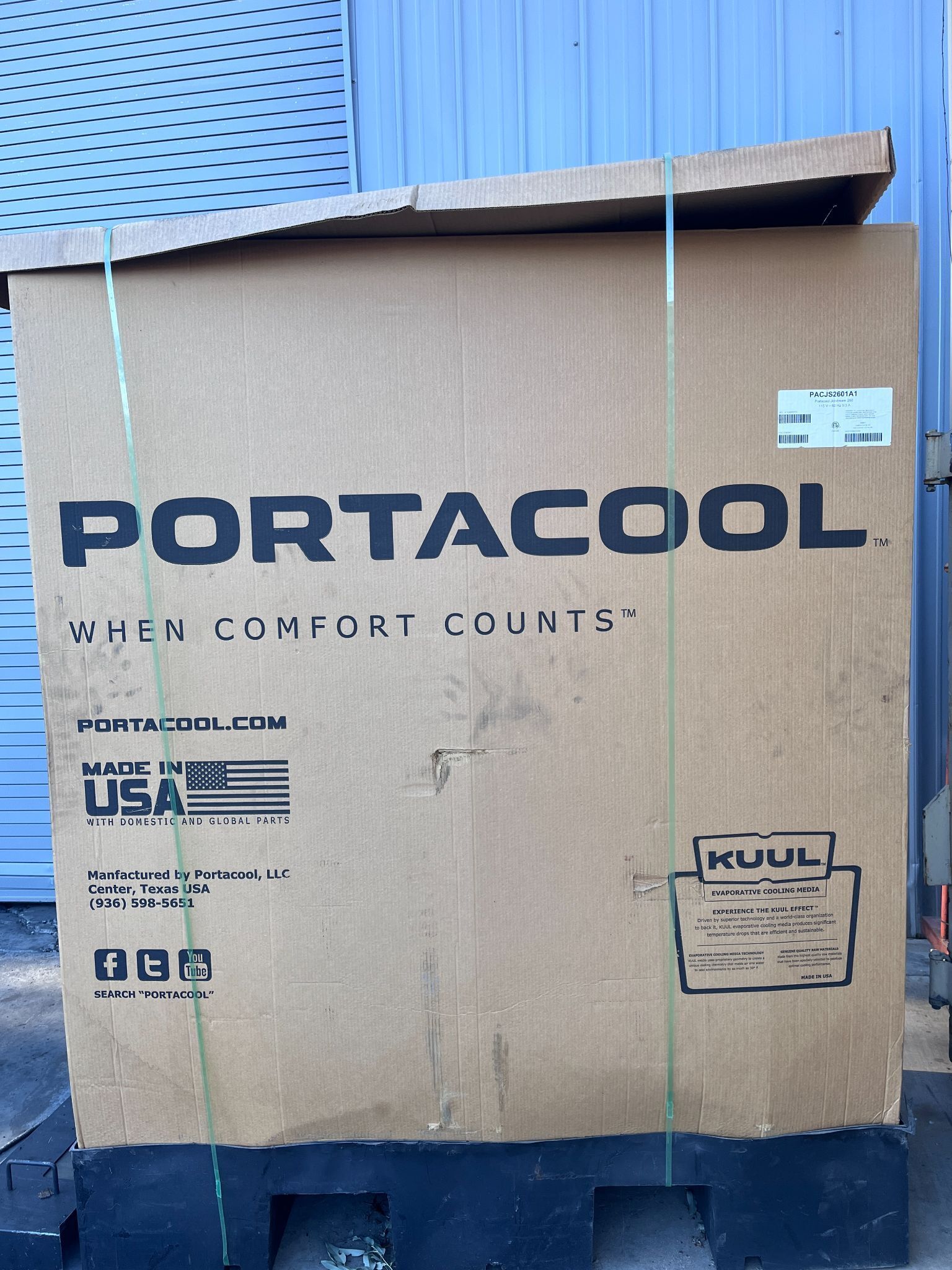 Portacool Jetstream 260 PACJS2601A1 Swamp Cooler New in Box Evaporative Cooler 0