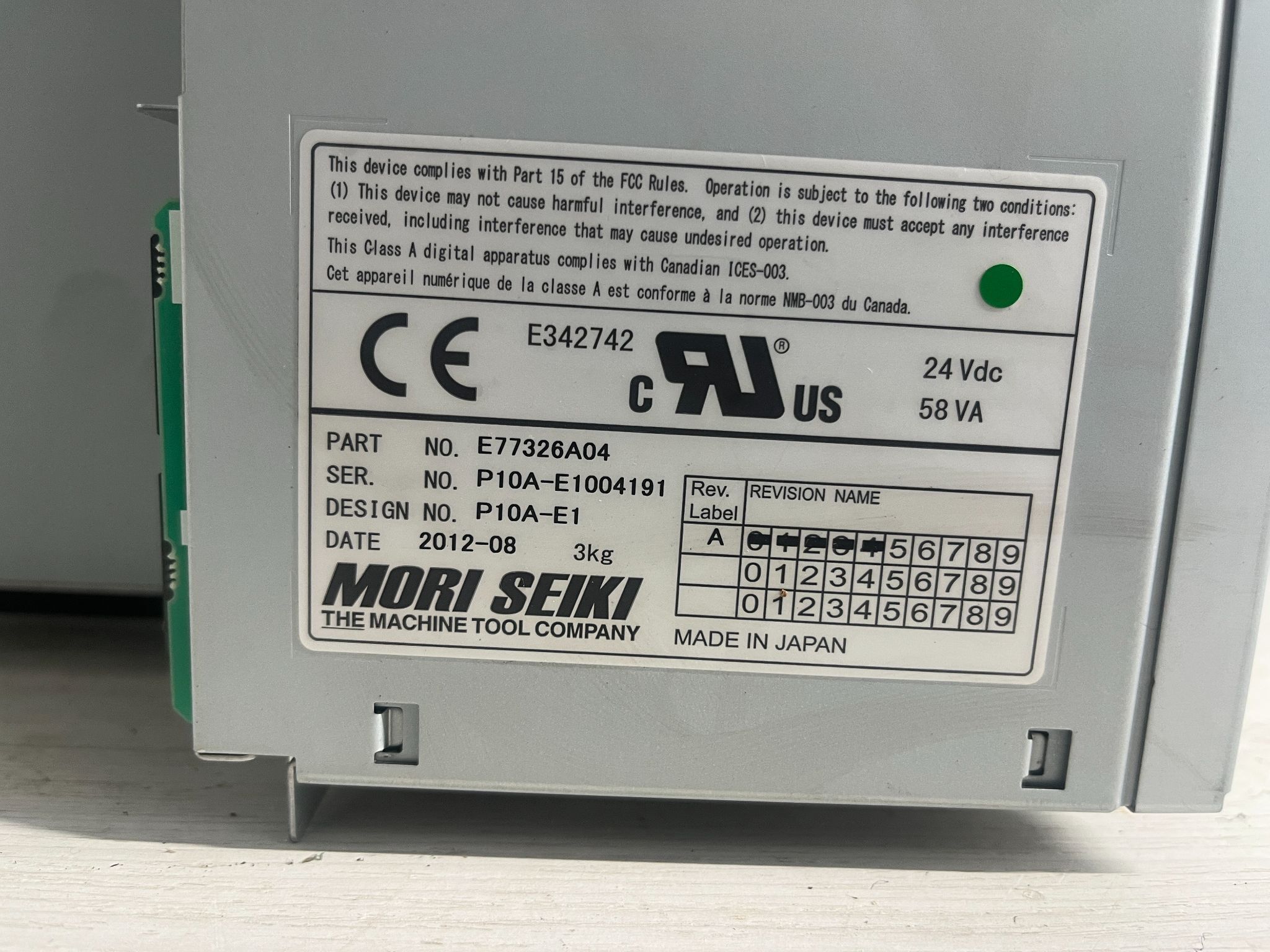 MORI SEIKI E77326A04 4