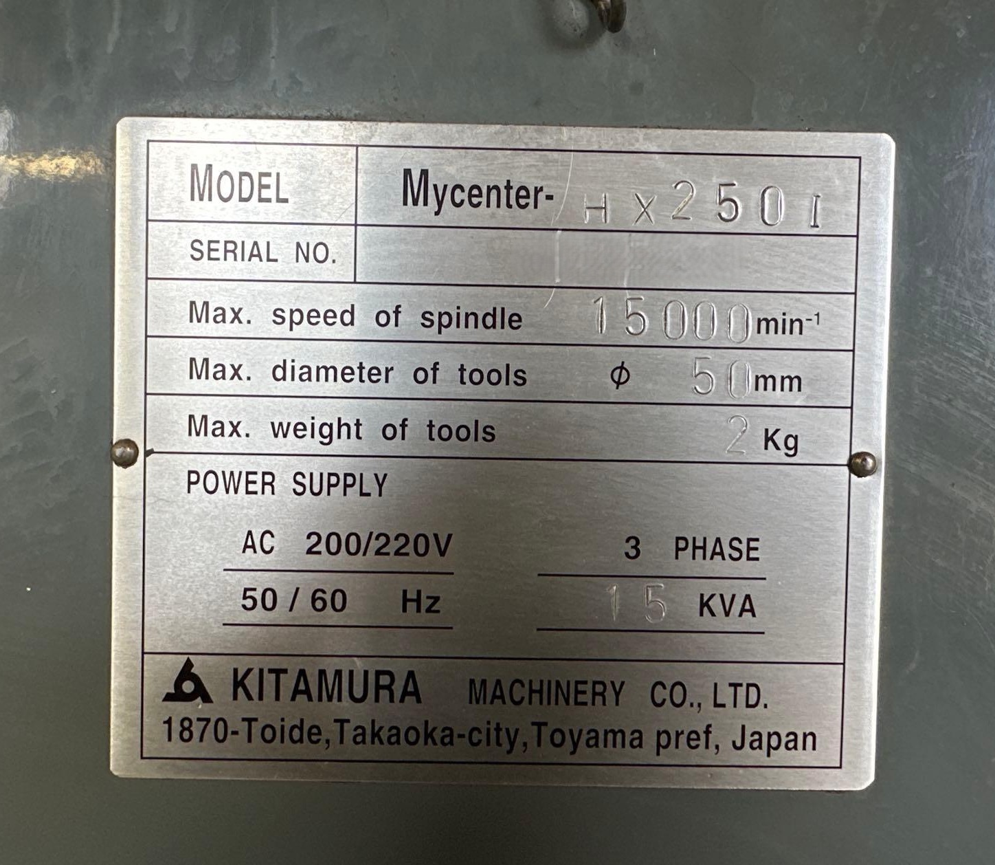 Kitamura Mycenter HX250i (3)