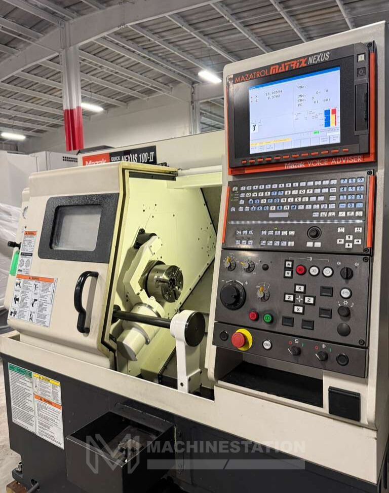 Mazak QTN 100-II CNC Turning Center - Tool Presetter Tailstock Lathe 3