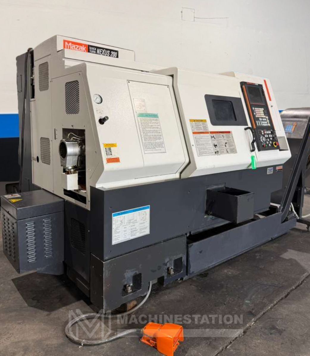 Mazak QTN 200 CNC Turning Center - 8" Chuck Tool Presetter Tailstock Lathe 1