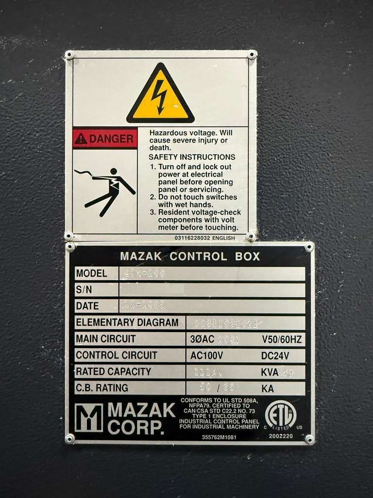 Used Mazak Quick Turn Nexus (QTN) 200 CNC Turning Center