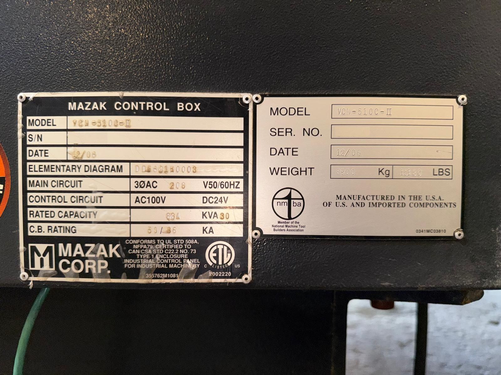 Used Mazak VCN 510C-II CNC Vertical Machining Center