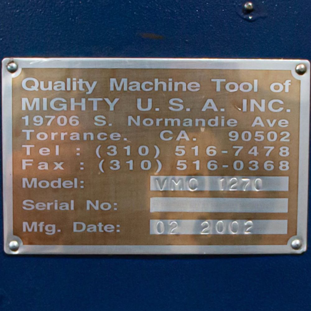 Mighty Viper VMC-1270A CNC Vertical Machining Center 17