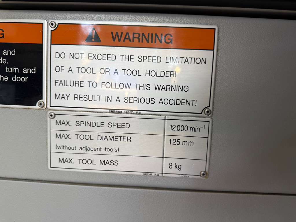 Mori Seiki NV5000A/40 CNC Vertical Machining Center - 12,000 RPM Mill 12