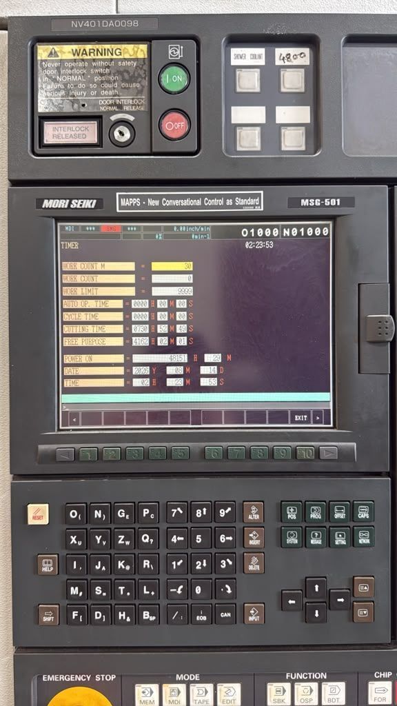 Mori Seiki NV4000 DCG CNC Vertical Machining Center - Pallet Changer Mill 2
