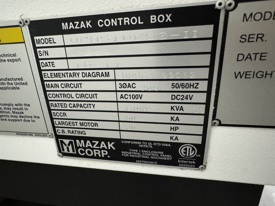 Mazak VCN 510C 50 II (3)