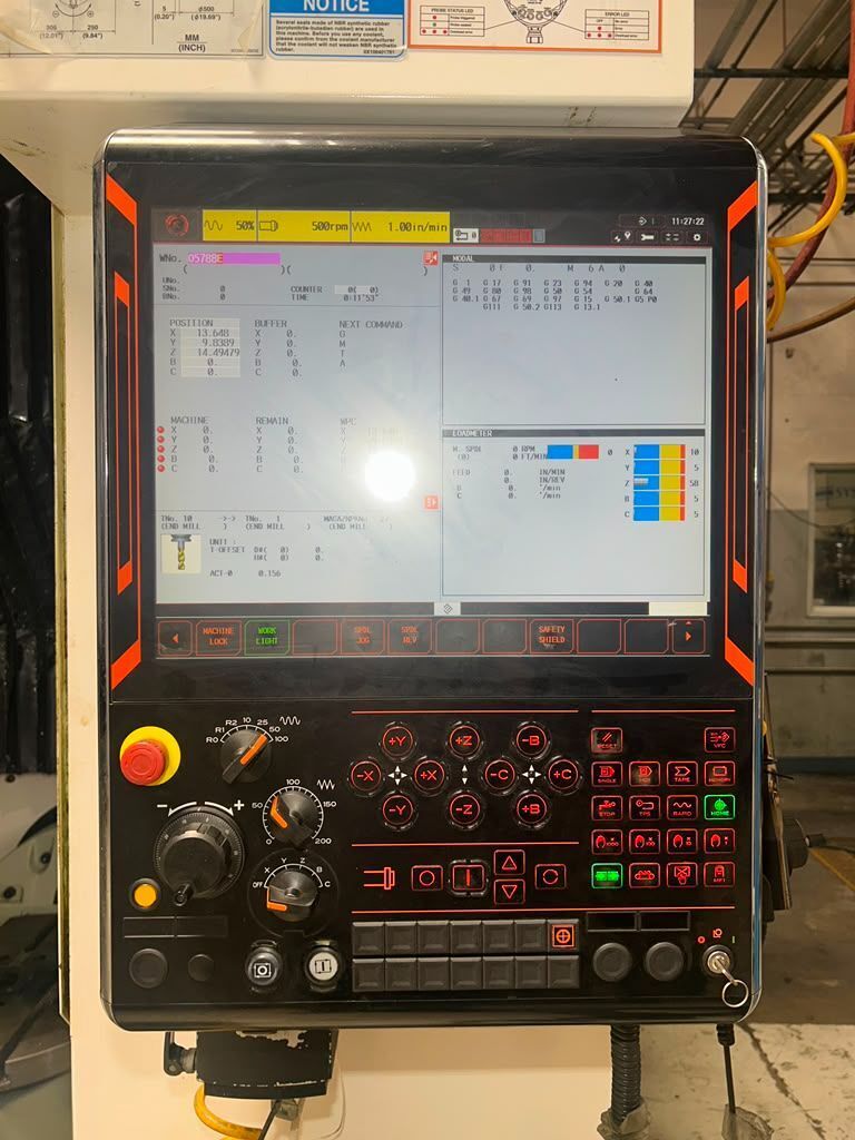 Mazak VC-500A/5X 5-Axis CNC Vertical Machining Center - TSC, 12,000 RPM Mill 3