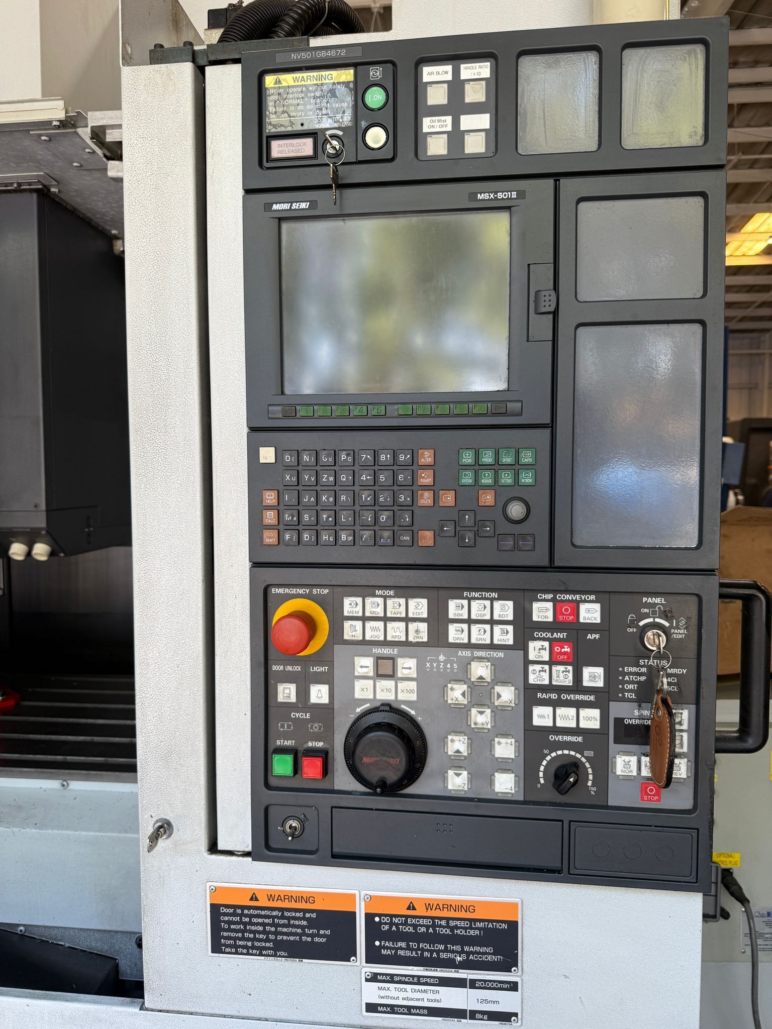 Mori Seiki NVD5000 α1B/40 CNC Vertical Machining Center - 20000 RPM Mill 2