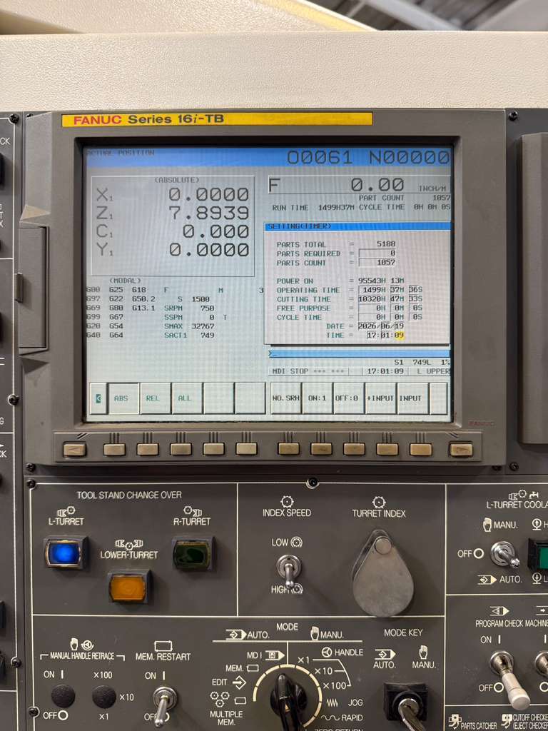Nakamura-Tome WTS-150 Multi Axis CNC Turning Center - Lathe 8