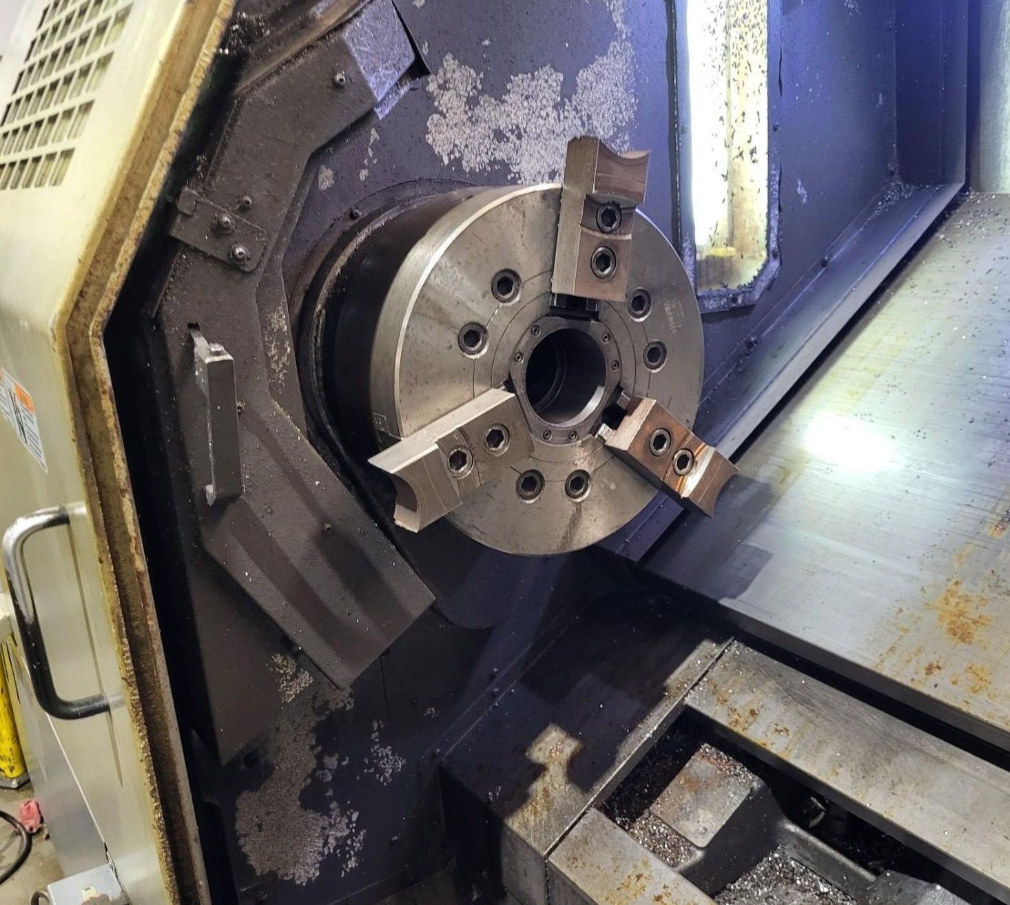 Okuma LB-35II CNC Turning Center - 15" Chuck Steady Rest Long Bed Lathe 8