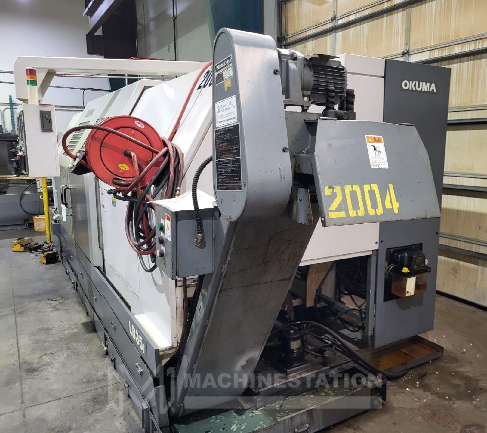 Okuma LB-35II CNC Turning Center - 15" Chuck Steady Rest Long Bed Lathe 3