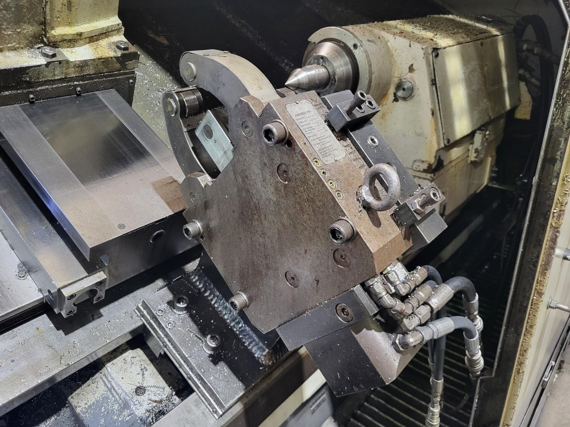 Okuma LB-35II CNC Turning Center - 15" Chuck Steady Rest Long Bed Lathe 11