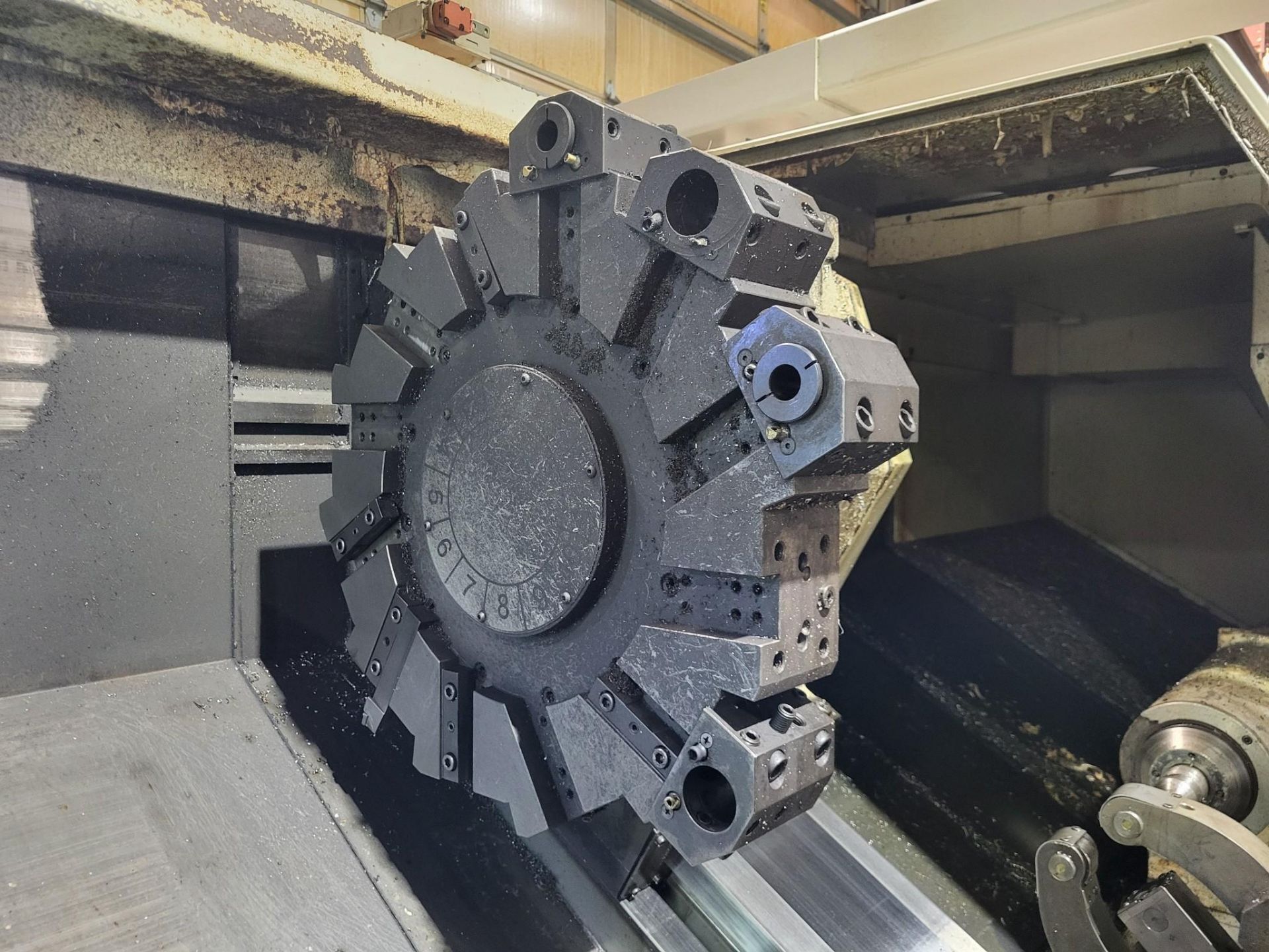 Okuma LB-35II CNC Turning Center - 15" Chuck Steady Rest Long Bed Lathe 10