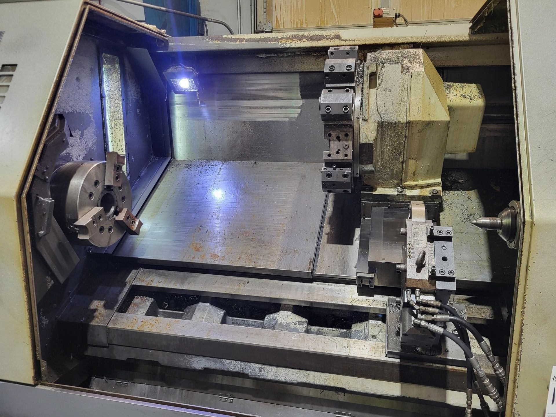 Okuma LB-35II CNC Turning Center - 15" Chuck Steady Rest Long Bed Lathe 7