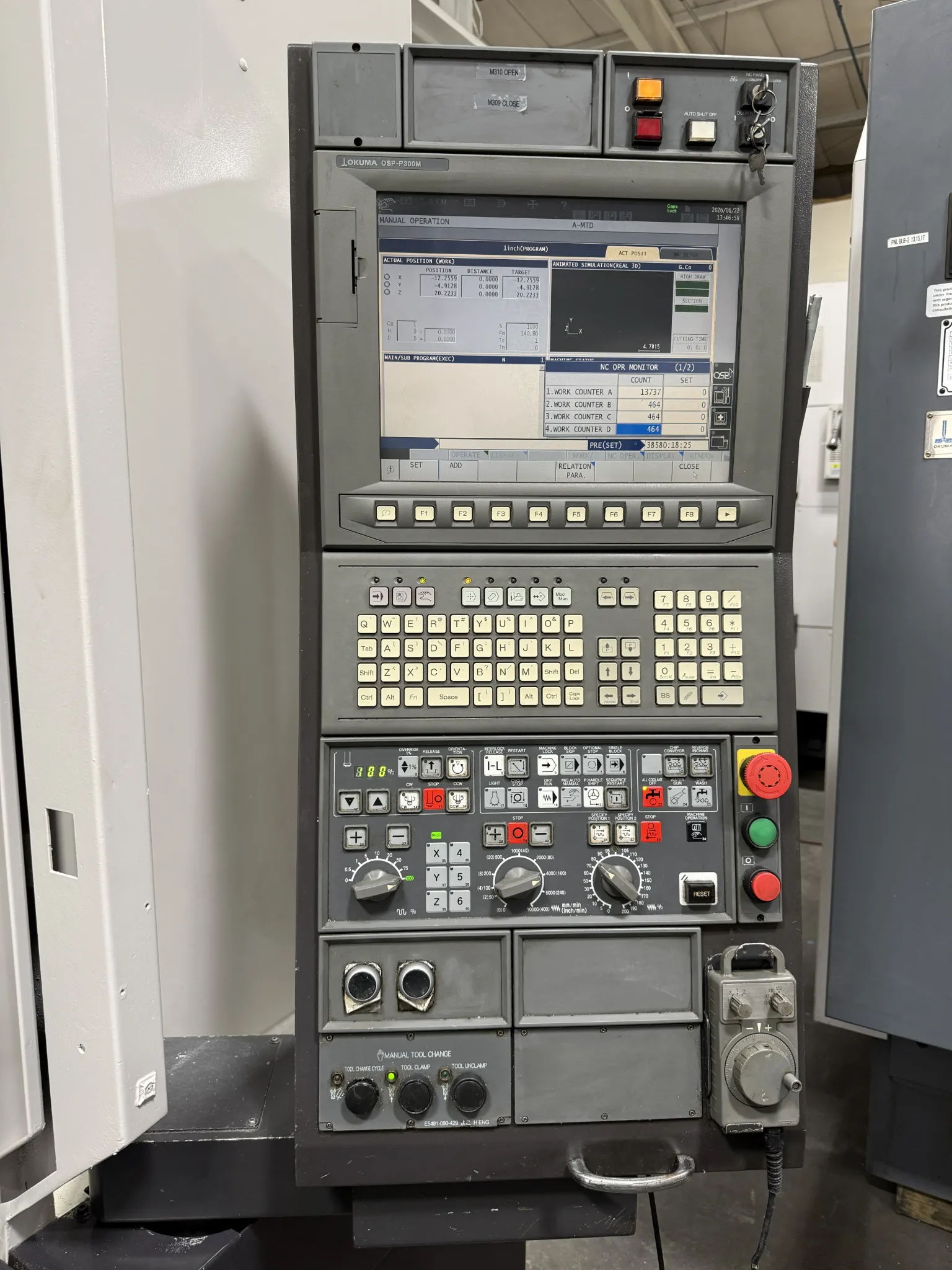 Okuma MA-550VB CNC Vertical Machining Center