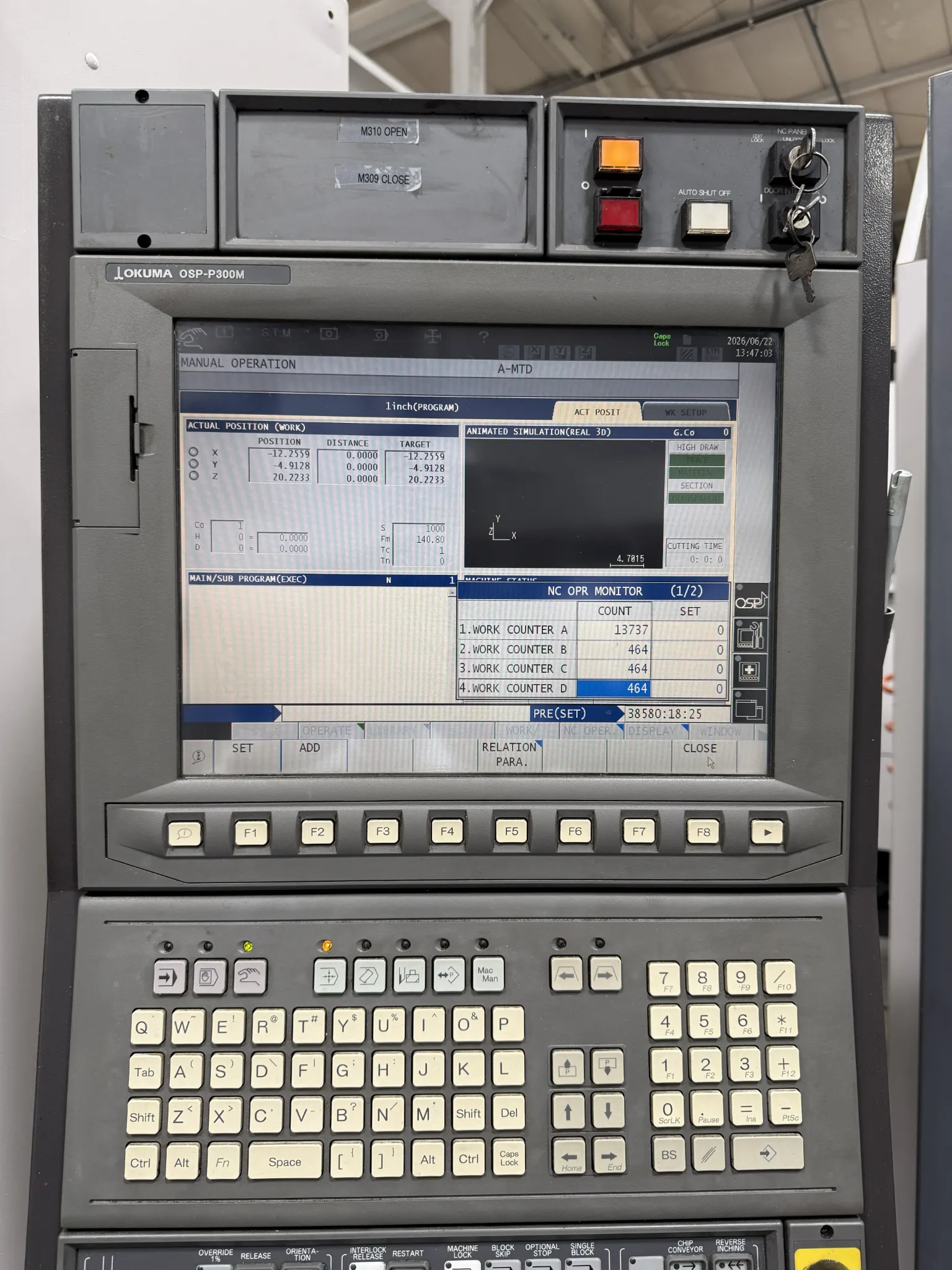 Okuma MA-550VB CNC Vertical Machining Center - 50 Taper Mill 5