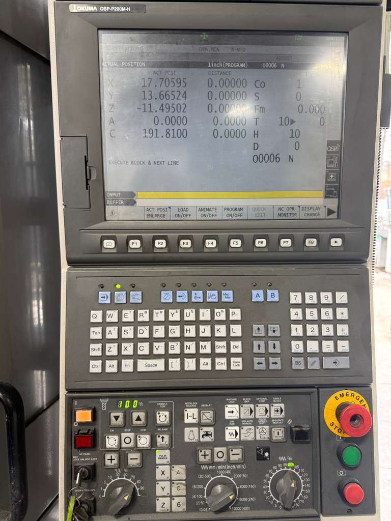 Okuma MU-500VA-L 5-Axis CNC Universal Machining Center - Milling & Turning Capability 6
