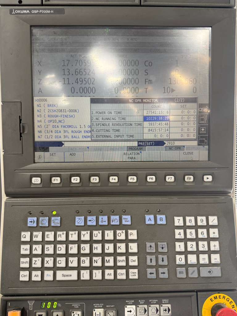 Okuma MU-500VA-L 5-Axis CNC Universal Machining Center - Milling & Turning Capability 7