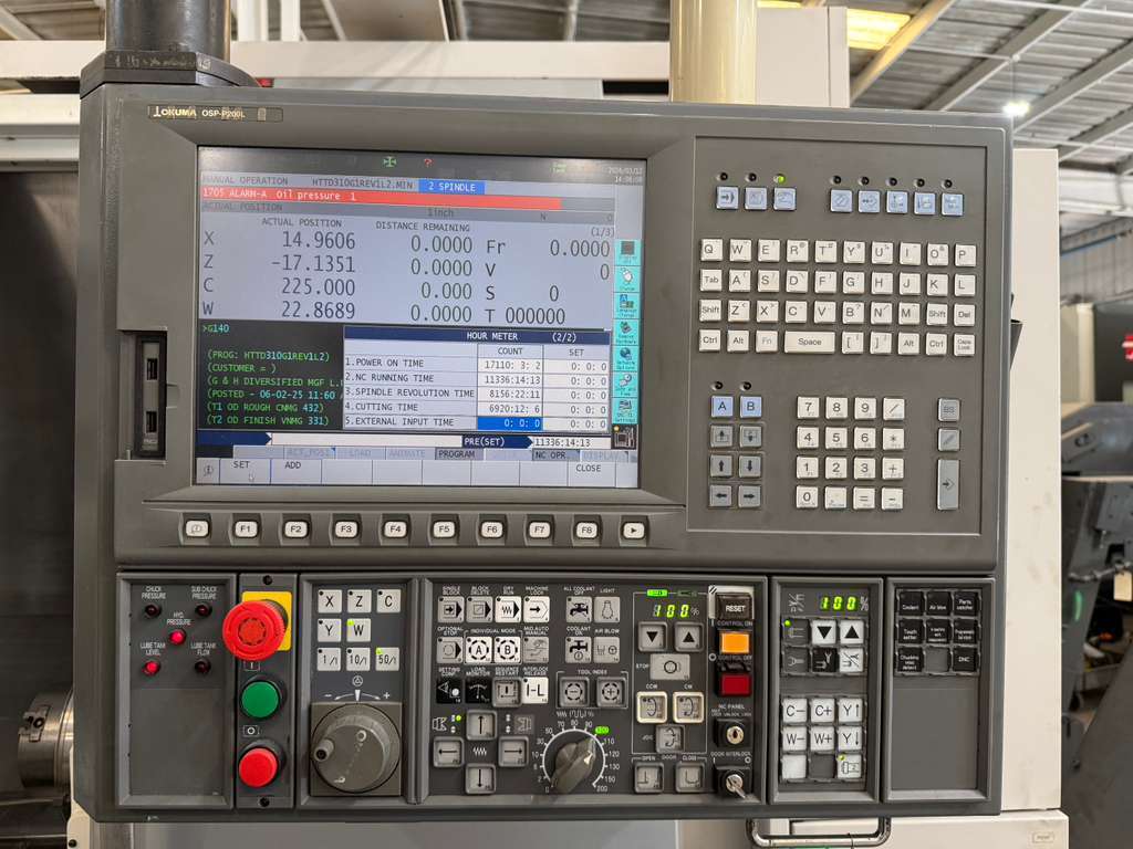 Used Okuma Space Turn LB3000EX-MYW 800 CNC Lathe