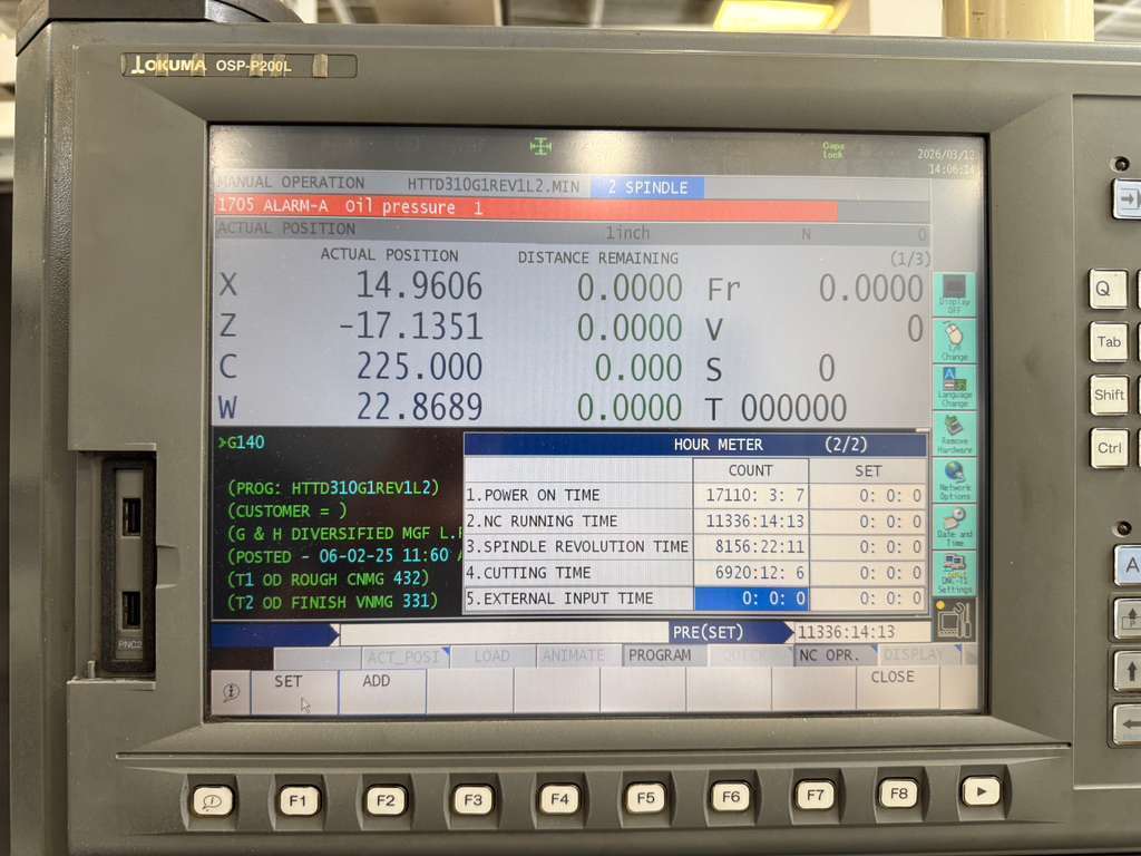 Okuma Space Turn LB3000EX-MYW 800 Multi Axis CNC Turning Center - Lathe 7