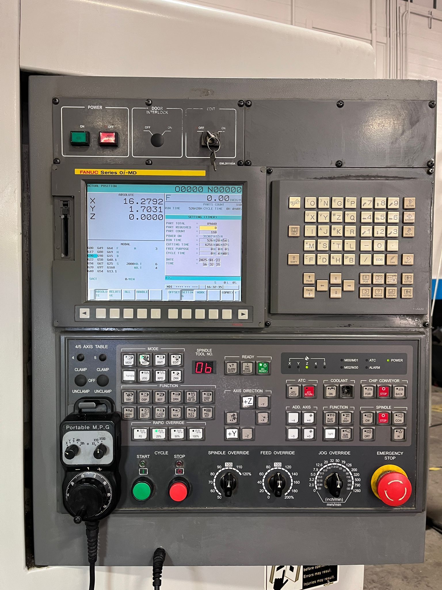 Samsung MCV 50 CNC Vertical Machining Center - TSC 12,000 RPM MILL 3